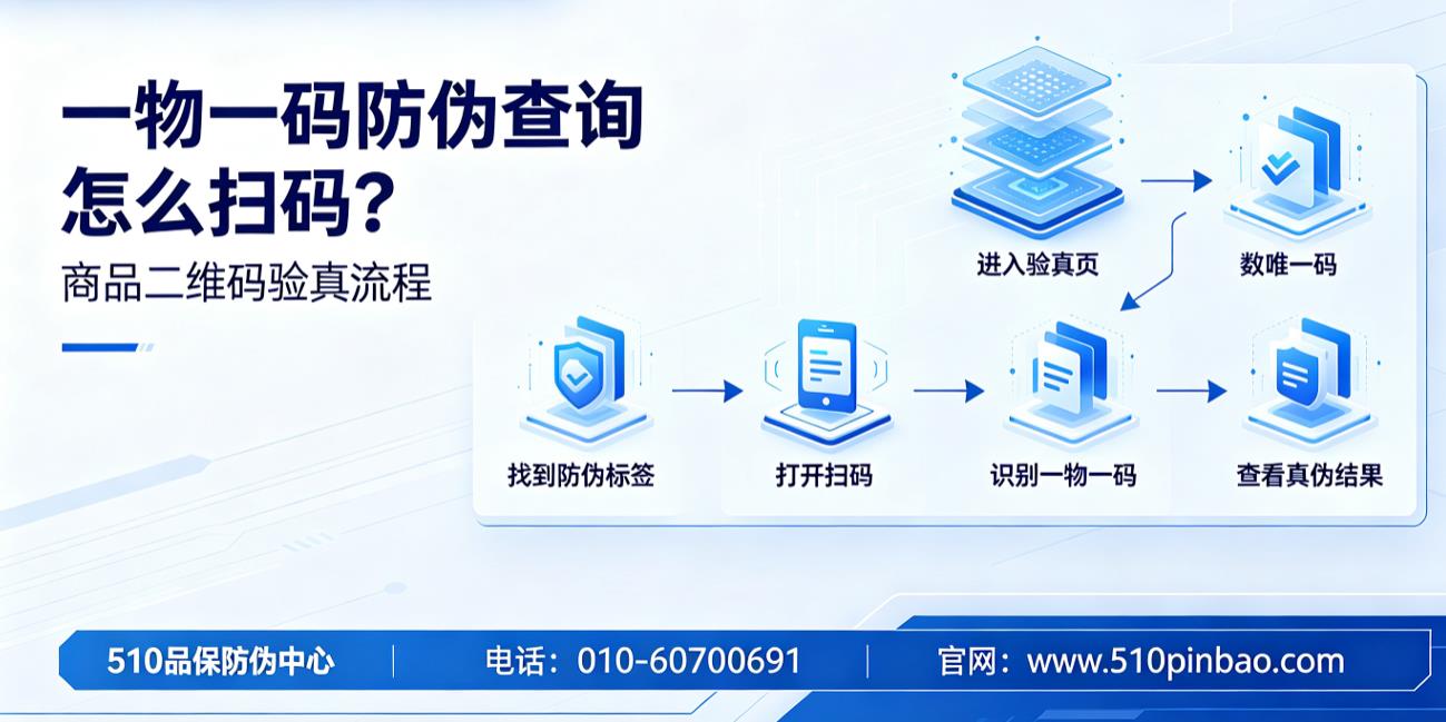 一物一码防伪查询怎么扫码？商品二维码验真流程