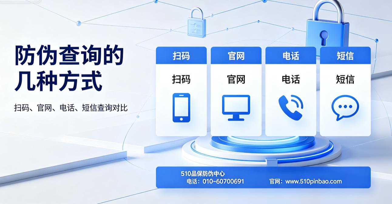 防伪查询的几种方式：扫码、官网、电话、短信查询对比