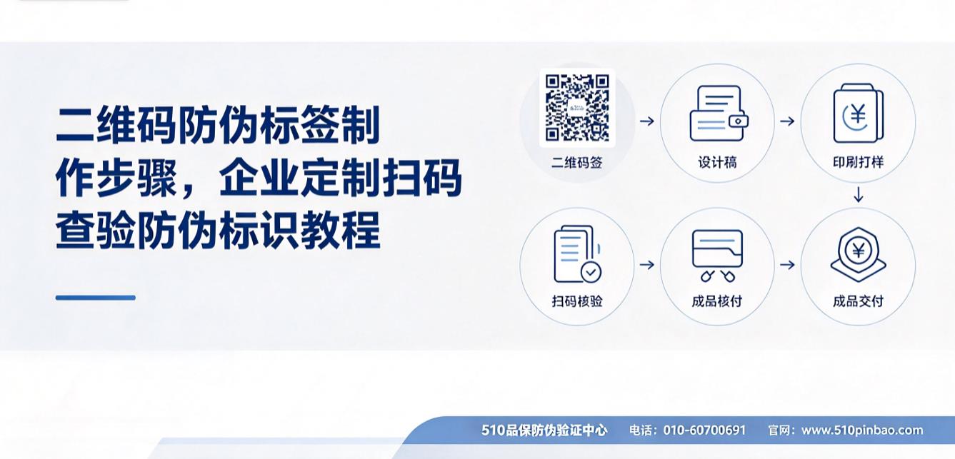 二维码防伪标签制作步骤，企业定制扫码查验防伪标识教程