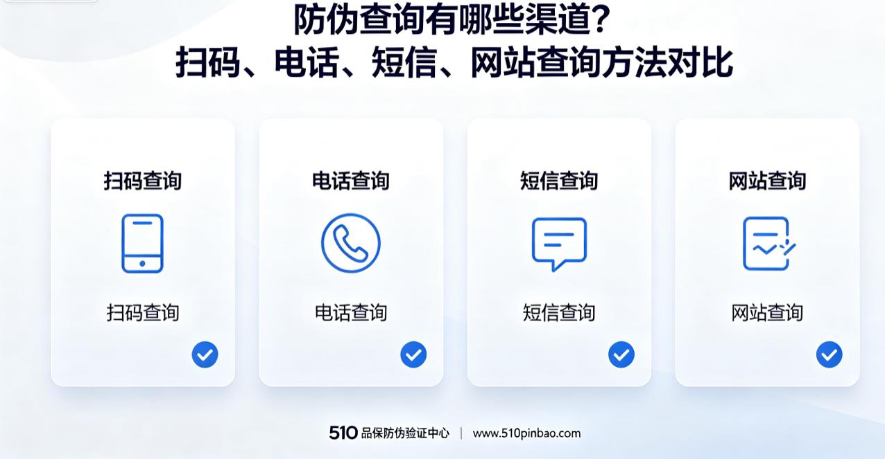 防伪查询有哪些渠道？扫码、电话、短信、网站查询方法对比