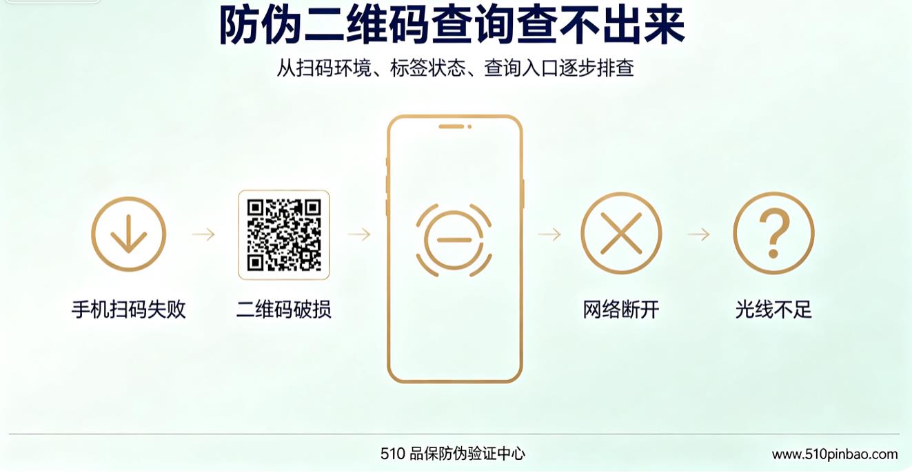 防伪二维码查询查不出来？