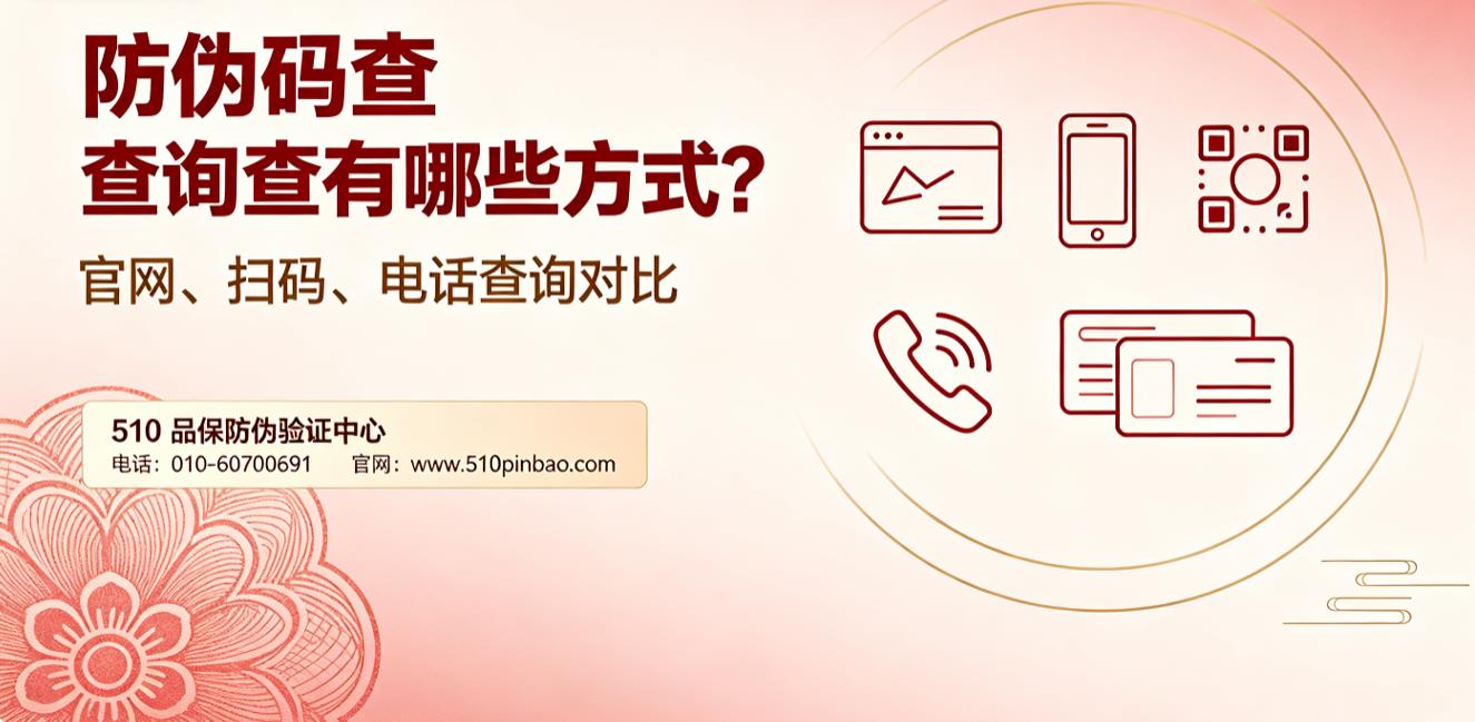防伪码查询有哪些方式？官网、扫码、电话查询对比