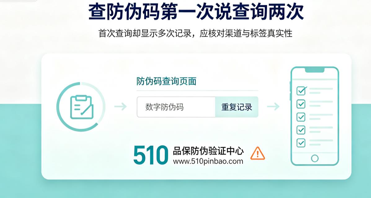 查防伪码第一次说查询两次