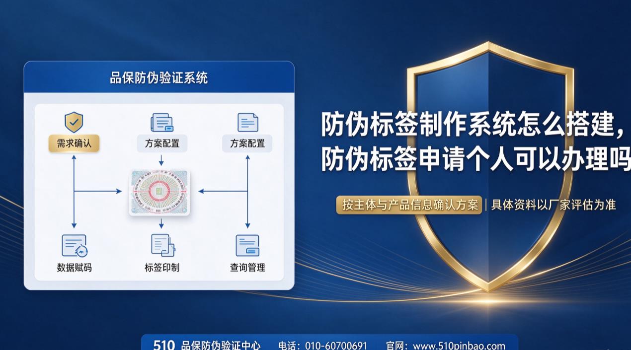 防伪标签制作系统怎么搭建,防伪标签申请个人可以办理吗 防伪标签制作系统怎么搭建,防伪标签申请个人可以办理吗