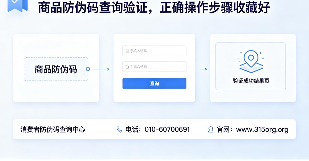 商品防伪码查询验证，正确操作步骤收藏好
