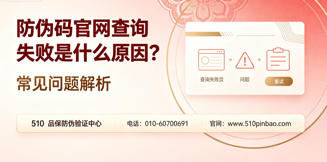 防伪码官网查询失败是什么原因？常见问题解析