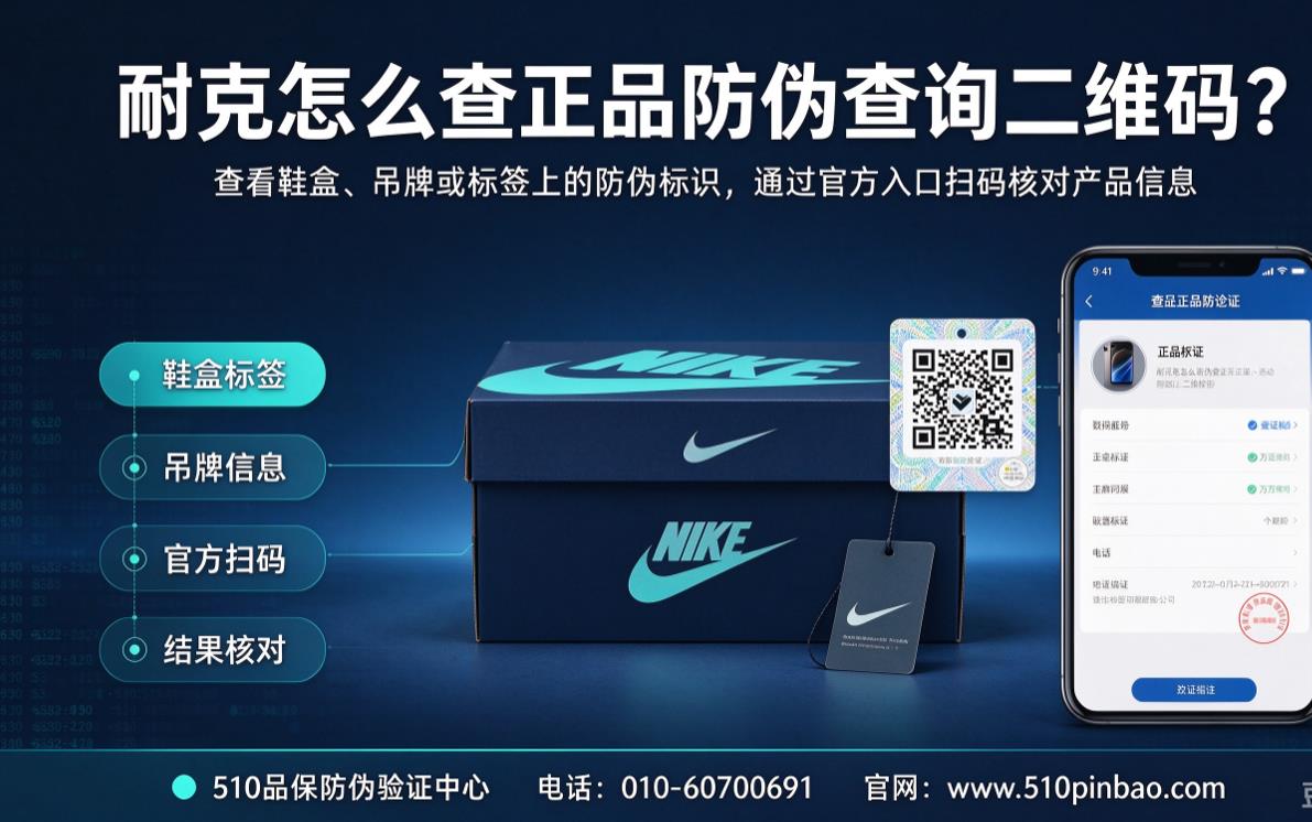 耐克怎么查正品防伪查询二维码-510品保防伪中心