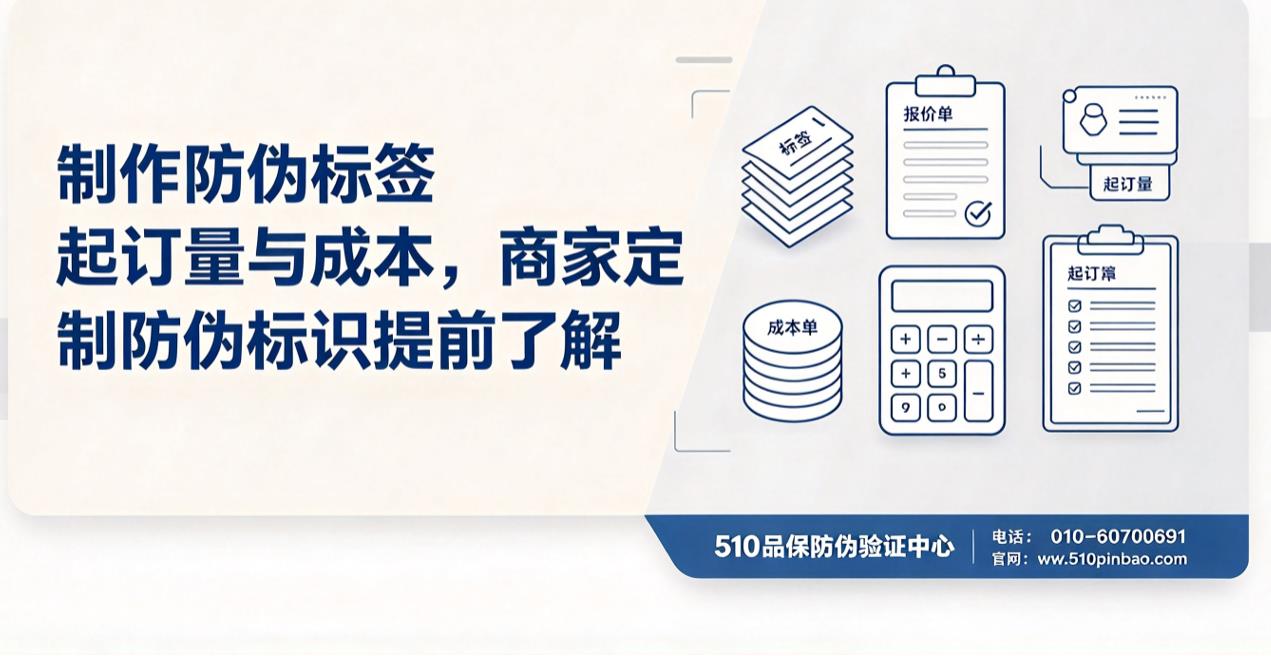 制作防伪标签起订量与成本，商家定制防伪标识提前了解