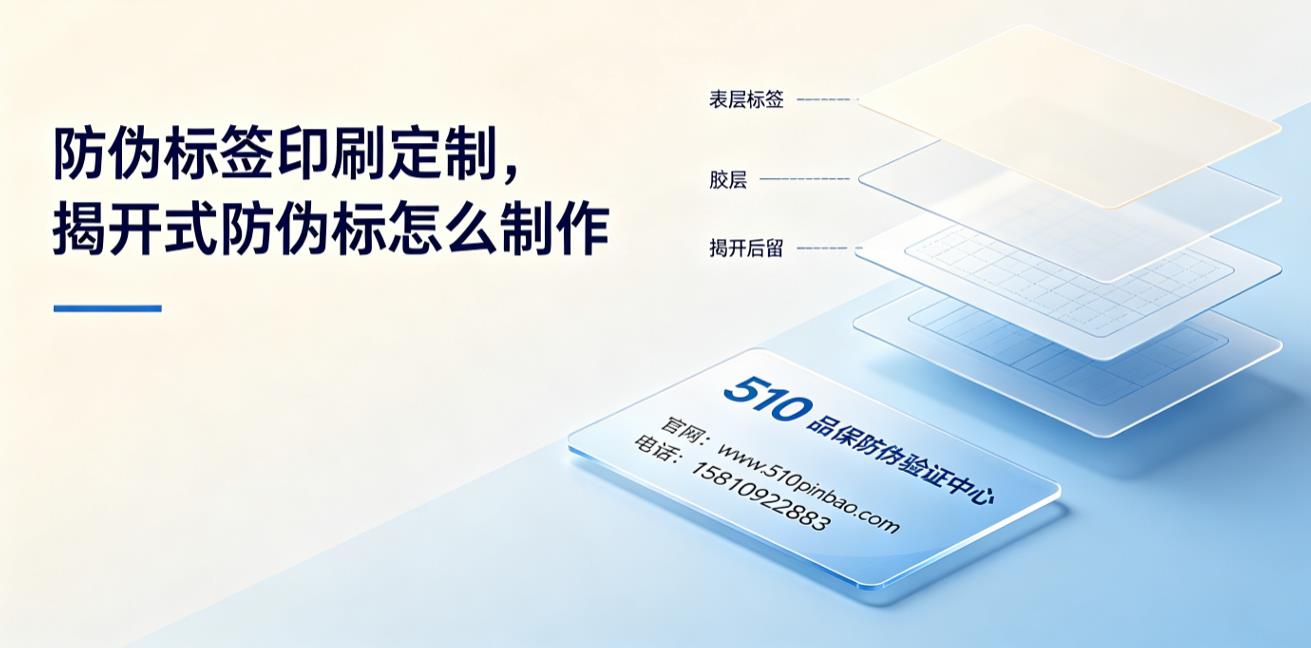 防伪标签印刷定制，揭开式防伪标怎么制作？
