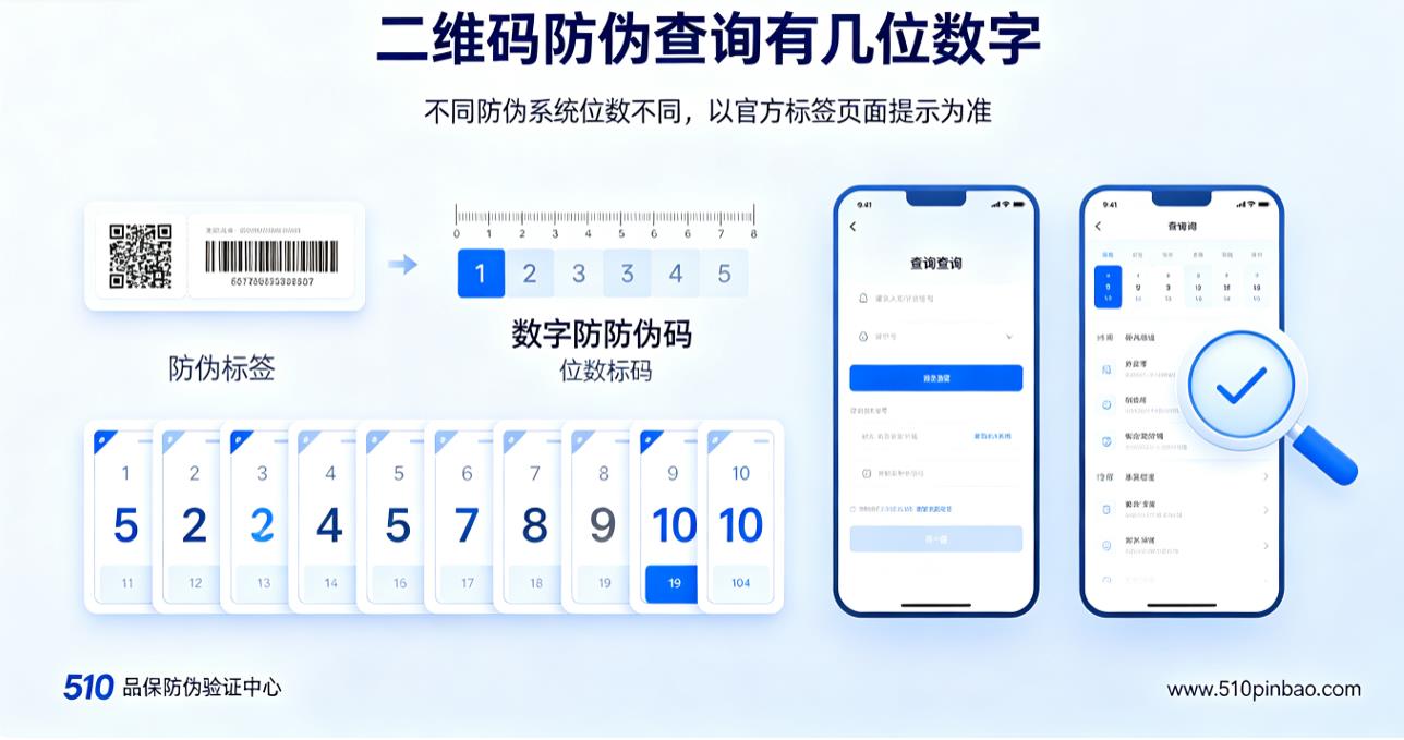 二维码防伪查询有几位数字？