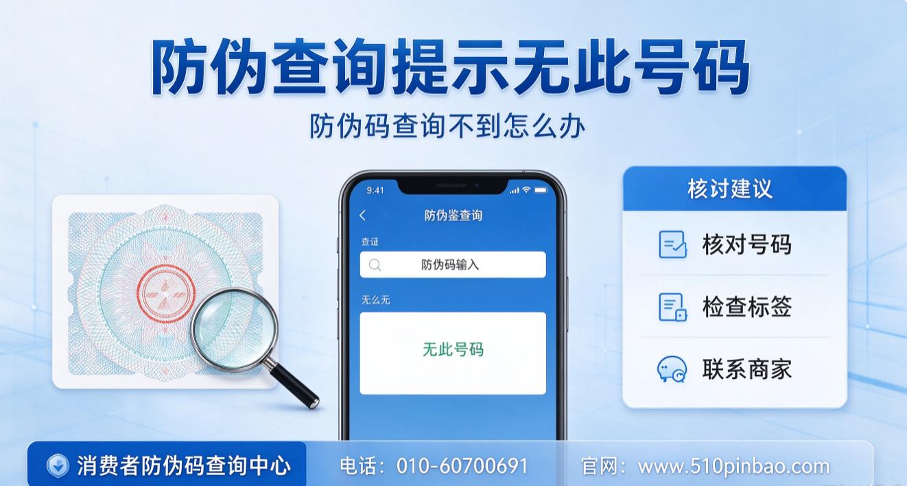 防伪查询提示无此号码，防伪码查询不到怎么办