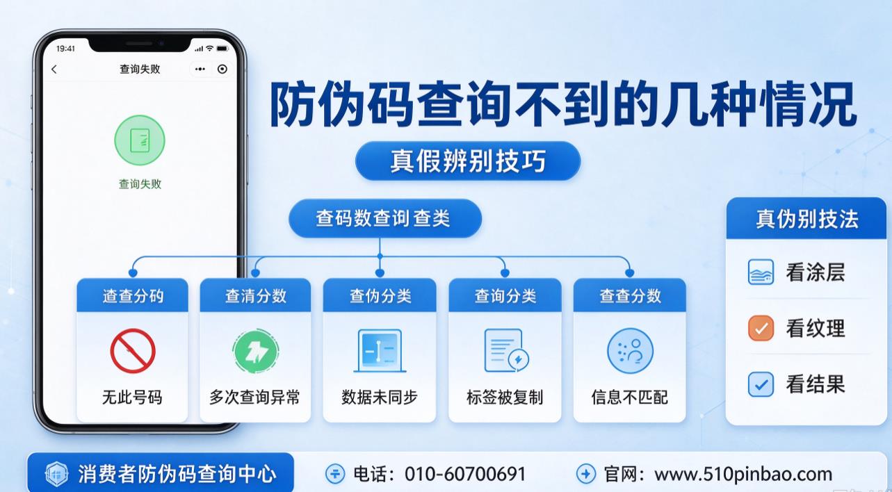 防伪码查询不到的几种情况，真假辨别技巧