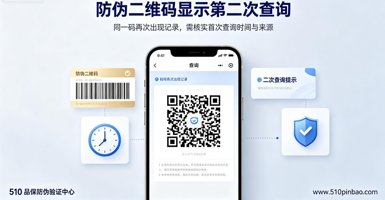 防伪二维码显示第二次查询