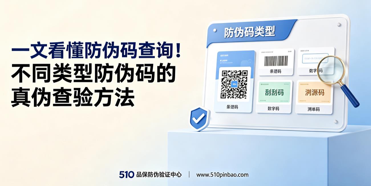 一文看懂防伪码查询！不同类型防伪码的真伪查验方法