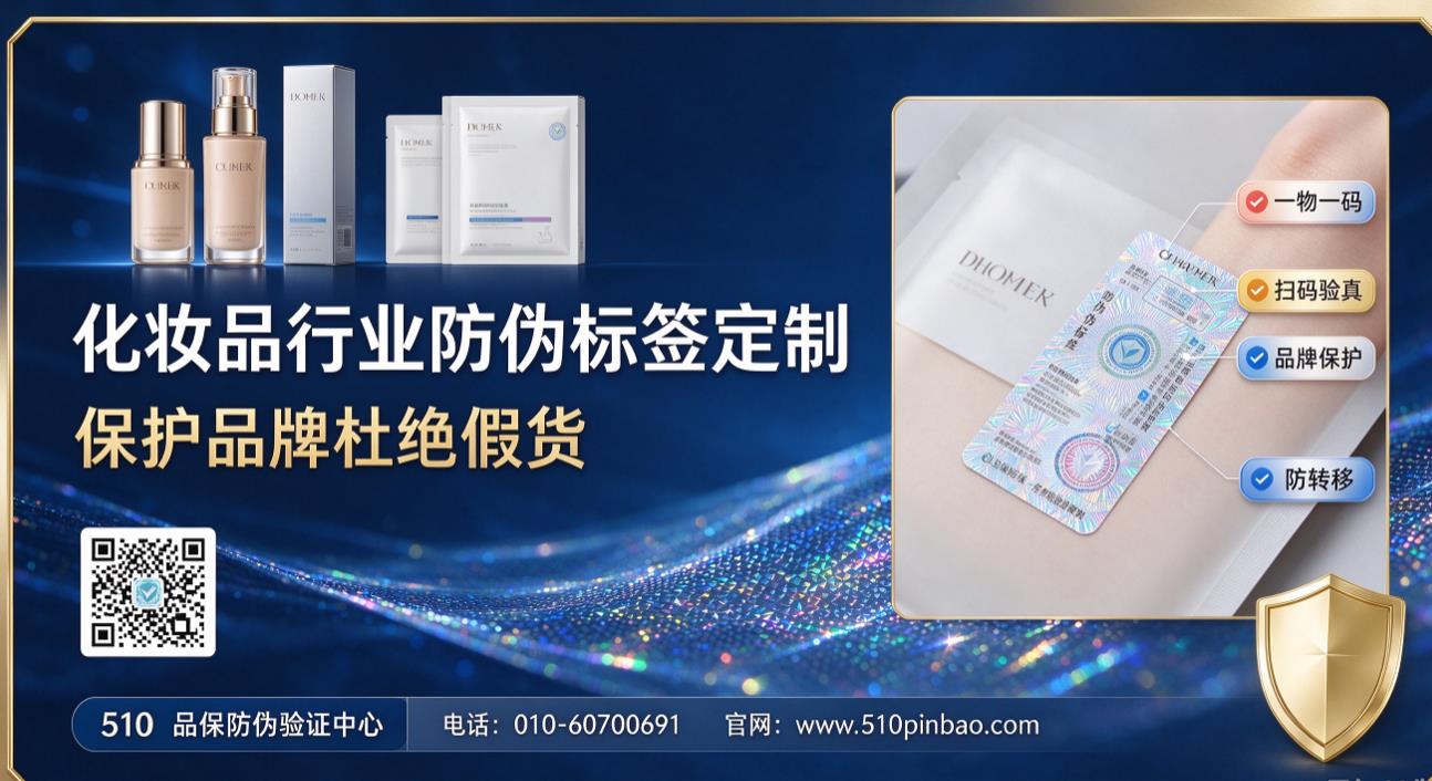 化妆品行业防伪标签定制，保护品牌杜绝假货