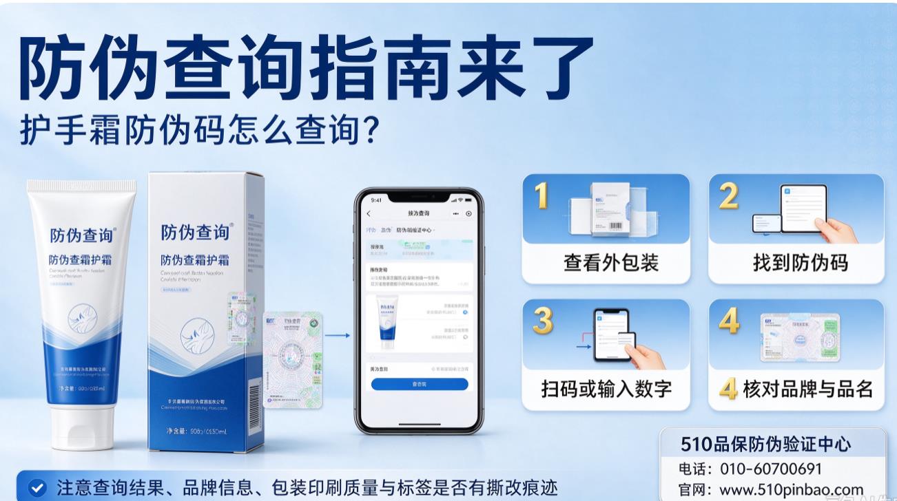 防伪查询指南来了，护手霜防伪码怎么查询？