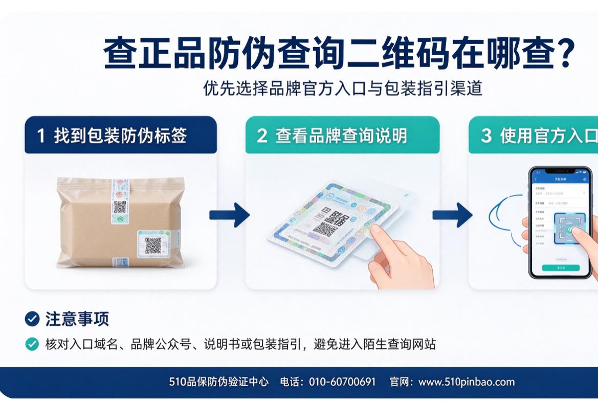 查正品防伪查询二维码在哪查？
