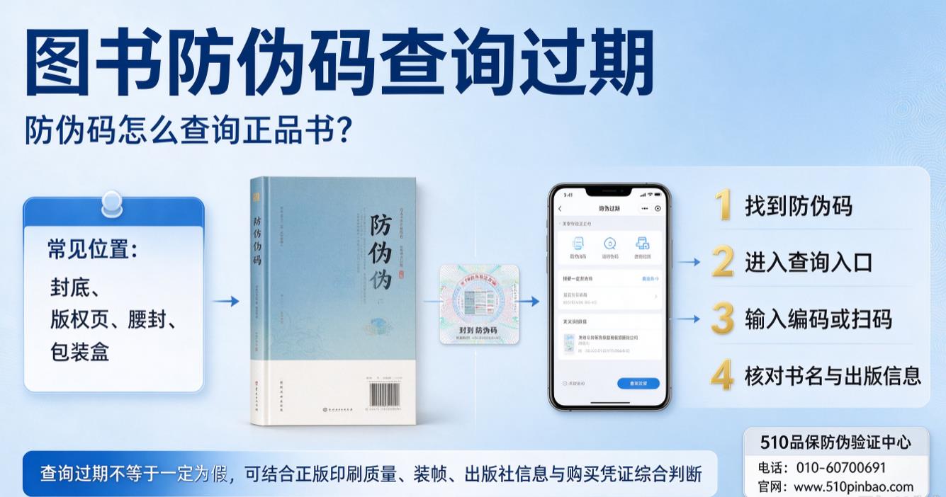 图书防伪码查询过期，防伪码怎么查询正品书？